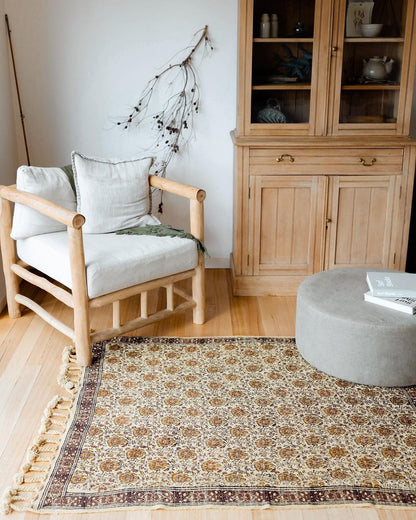 Wild Bloom Rug by Wild Throw Co. - Honey