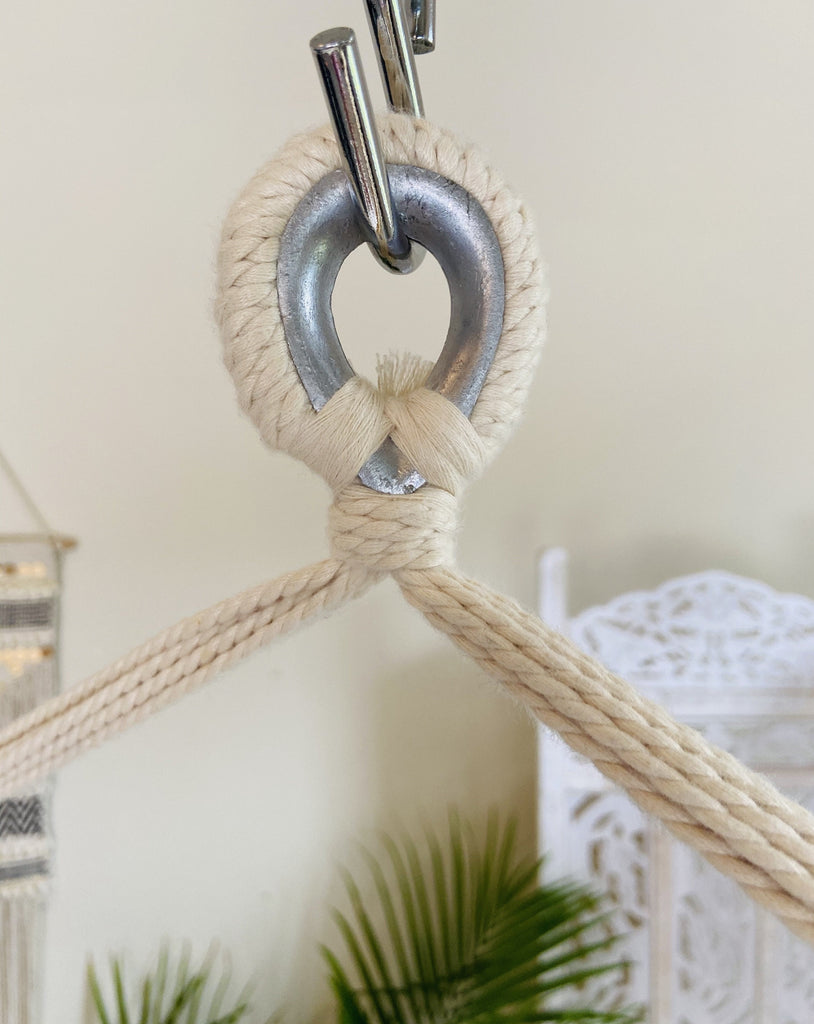 Boho Hammock Chair With Tassels in Lolita Style | 3 Piece Set