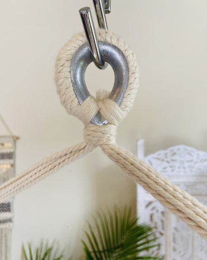 Boho Hammock Chair With Tassels in Lolita Style | 3 Piece Set
