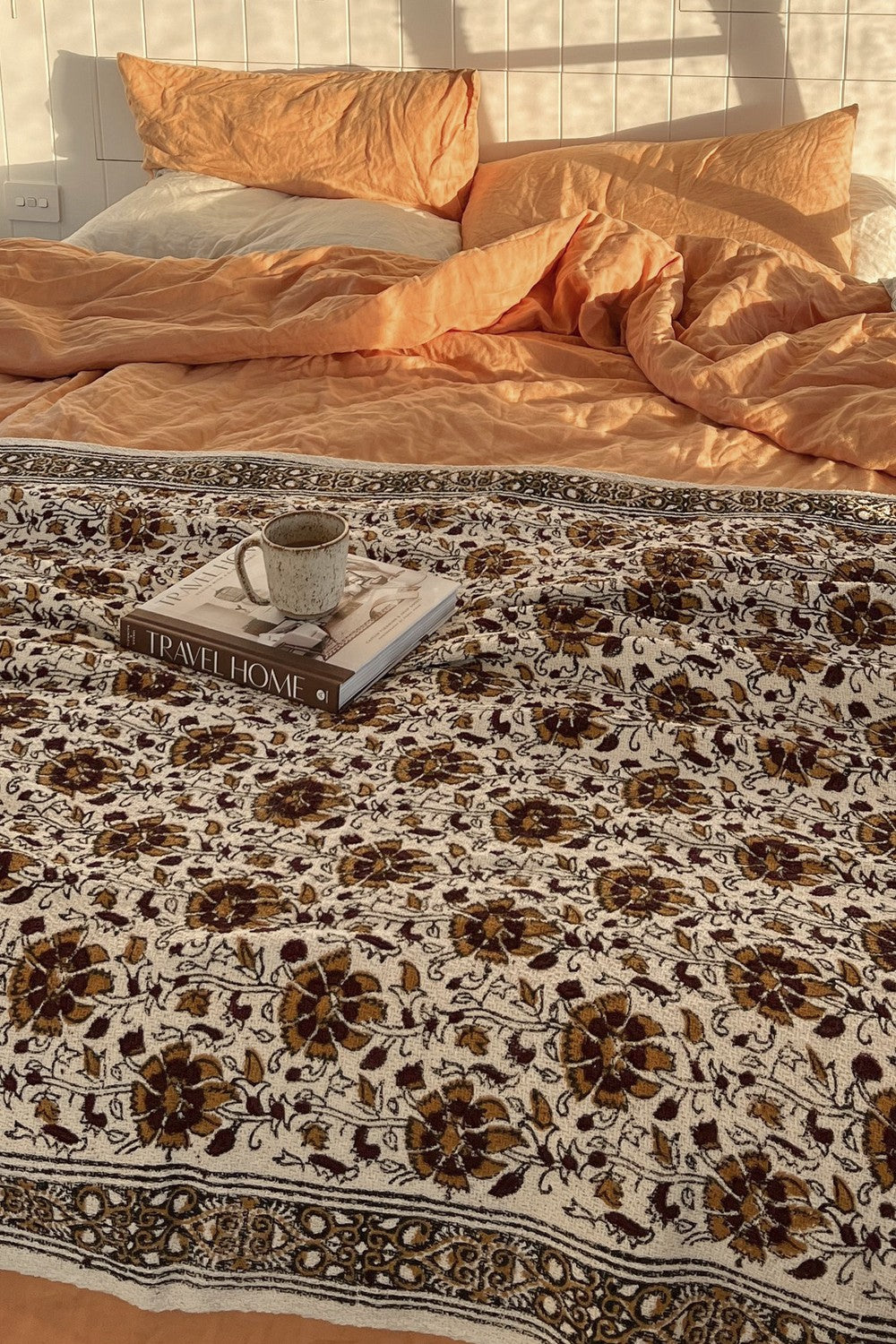 Wild Bloom Rug by Wild Throw Co. - Cream