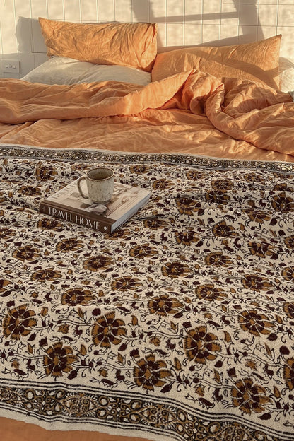 Wild Bloom Rug by Wild Throw Co. - Cream