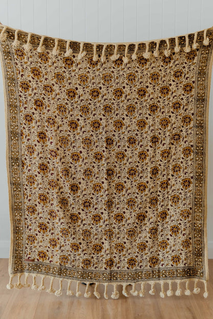 Wild Bloom Rug by Wild Throw Co. - Honey