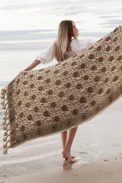 Wild Bloom Rug by Wild Throw Co. - Honey